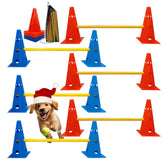 GeerDuo dog agility hurdle cones set for versatile indoor outdoor training