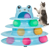 Gefryco 4-tier roller track cat tower offers extended play routes for curious cats.