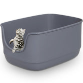 Gefryco large cat litter box open top for easy viewing and access