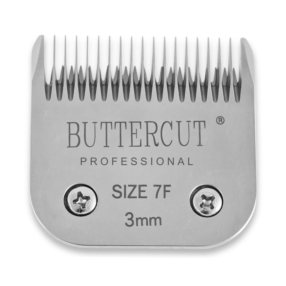 Geib Buttercut blade closeup 7F ultra-sharp edge for precise trimming