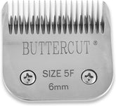 Geib Buttercut blade closeup with ultra-sharp edge for precise grooming.
