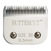 Geib Buttercut detachable blade size-30 close-up showing durable sharp edge for precise trims.