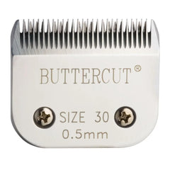 Geib Buttercut detachable blade size-30 close-up showing durable sharp edge for precise trims.