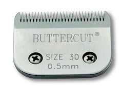 Geib Buttercut size-30 blade dimensions show compact profile for easy handling.