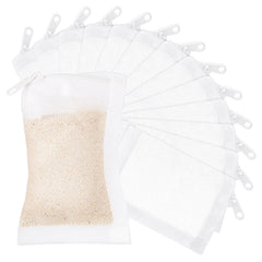 Geiserailie aquarium filter bags closeup show 150-micron mesh for precise media containment.