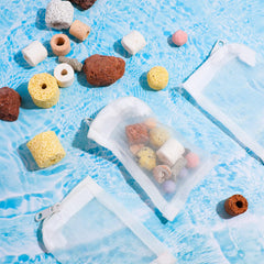 Geiserailie nylon bags mesh detail highlights durability for reusable filtration.
