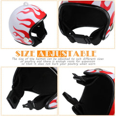 Gejoy chicken helmet with foam interior provides light, comfortable wear
