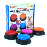 Gelabur dog buttons outside command shot for easy pet training and outdoor signaling