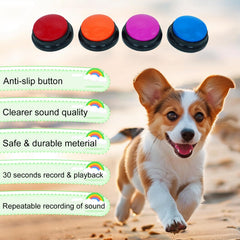 Gelabur voice recording buttons closeup demonstrates 30-second customizable messages