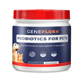 Geneflora digestive enzymes powder for dogs bottle supports gut balance and pet comfort.
