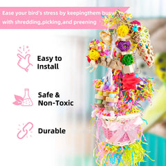 Generic Bird Toys safe-natural-materials ensures non-toxic playtime