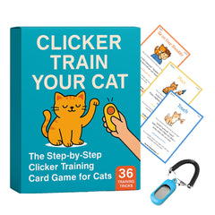 Generic Cat Clicker Training Kit box front showing complete set for quick training setup.