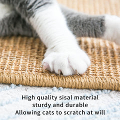 Generic Cat Scratcher Mat wall-mount saves space while guiding scratching behavior