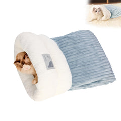 Generic Cat Sleeping Bag 360-wrap provides warm, semi-enclosed shelter for indoor cats.