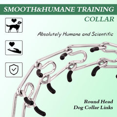 Generic pinch collar adjustable with removable links for precise neck fit.