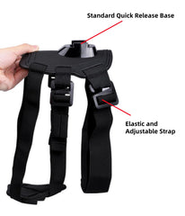 Generic Dog Harness Mount for Camera chest view captures immersive canine perspectives during fetch.