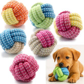 Generic Pet rope ball toy closeup showing durable knot design for chew play.