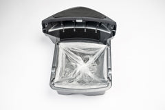 Generic waste-drawer-liner-bags show clean disposal and reduced spills.