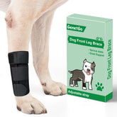GenetGo dog front leg brace neoprene supports joints during activity.