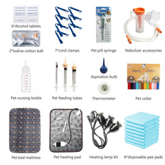 Geniprem incubator heat-lamp controls provide precise temperature management.