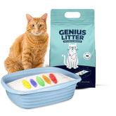 Genius Litter health-indicator crystals close-up signaling changes