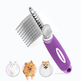 GENPEPADO dematting undercoat rake long-blades detangling thick fur with ease