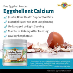 Gentle Blends Pet's Friend eggshellent calcium powder ready to blend into pet food