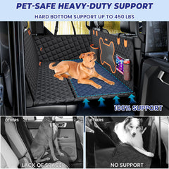 Geotick waterproof 600D Oxford fabric protects seats from mud and spills