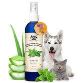 Gerrard Larriett dog-cat mouthwash bottle pour delivering fresh breath on the go.
