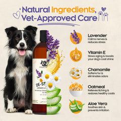 Gerrard Larriett lavender-chamomile shampoo close-up highlights soothing aromatherapy during bath time.