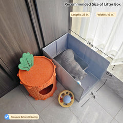 Gesomepurrz open-top high-side design for easy access and containment.