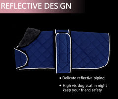 Geyecete warm fleece lined dachshund coat interior seen for chilly days.