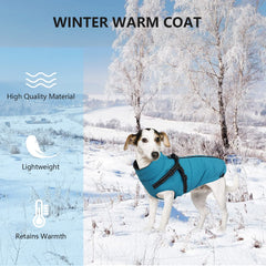 Geyecete Winter Warm Coat with reflective strip improves night visibility