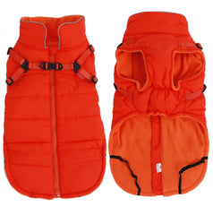 Geyecete winter warm coat dog back view showing weatherproof warmth for chilly walks