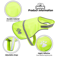 Geyoga chaleco reflectante para perros en dos colores brillantes mejora visibilidad.