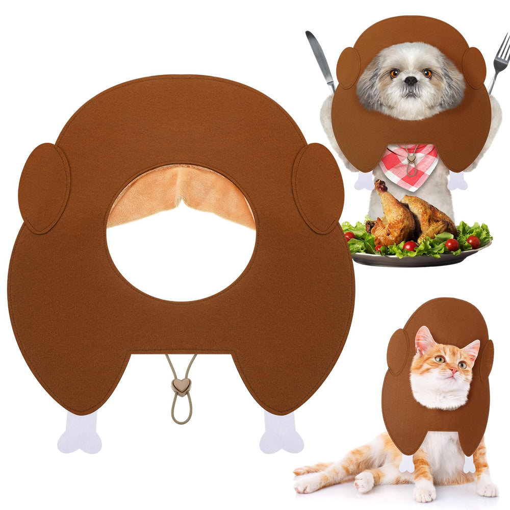 Geyoga Thanksgiving turkey hat for dogs, festive holiday style for photos and parties.