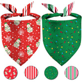 GHSJYO Christmas dog bandanas snowman motif for holiday photos