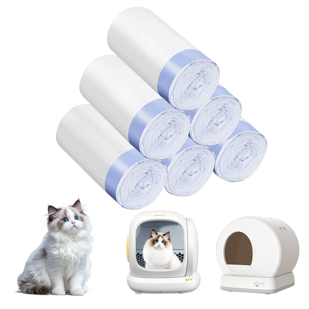 Giaceaw 120-count cat litter liners roll enables mess-free disposal.