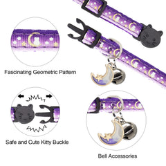 Giecooh adjustable cat collar 7 to 11 inches fits growing kittens securely