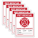 Giftideaworkshop pet rescue sticker outside window demonstrates quick alert to responders