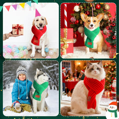 GIFTMISSU holiday pet scarf on a cat or small dog.