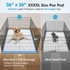Gimars 4XL pads combine 6 layers with diamond quilting for rapid absorption.