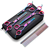 Gimars professional 4CR scissors convex edge closeup for smooth, snag-free grooming