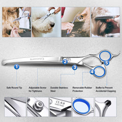 Gimars safety round-tip feature protects pets during grooming