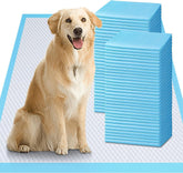 Gimars thicker ultra-absorbent puppy pads packaging shows 28x34 size for home training.