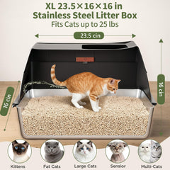 Gimars XL 16-inch walls help minimize litter scatter and keep surroundings tidy