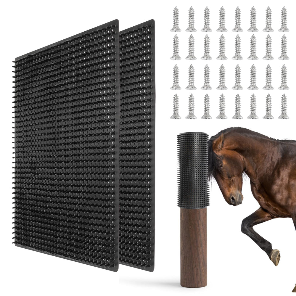 GINDOOR middle livestock scratching brush pad close-up showing durable textured surface for livestock care