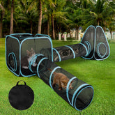 GINDOOR outdoor cat enclosure pop-up demonstrates quick setup for safe exploration.