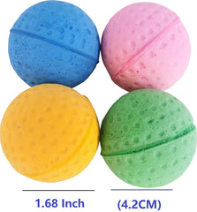 GINFH golf-ball shaped foam ball highlighting soft bounce for cats