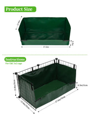 ginidear anti-scratch pvc liner durable for nibbling pets and quick cleaning